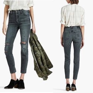 Lucky distress Bridgette highrise raw hem festival